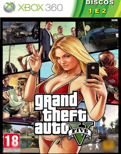 Gta 5 - Grand Theft Auto V - P/ Xbox 360 Desbloqueado Lt - Escorrega o Preço
